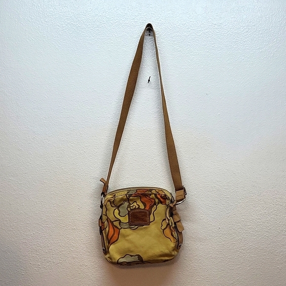 Fossil Canvas Floral Crossover Bag - Picture 1 of 14